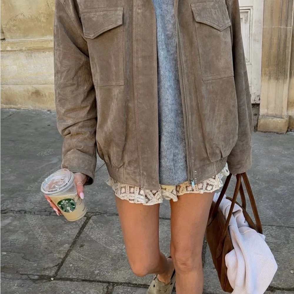 Zara Viral Suede Jacket S - Picture 6 of 8